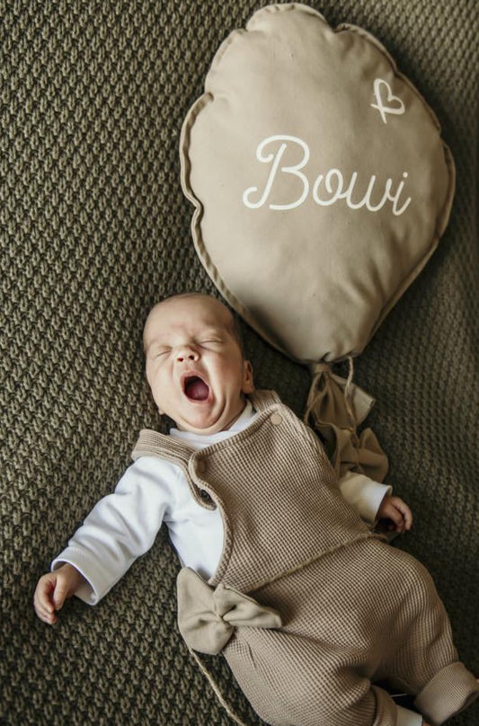 Geboorteballon beige