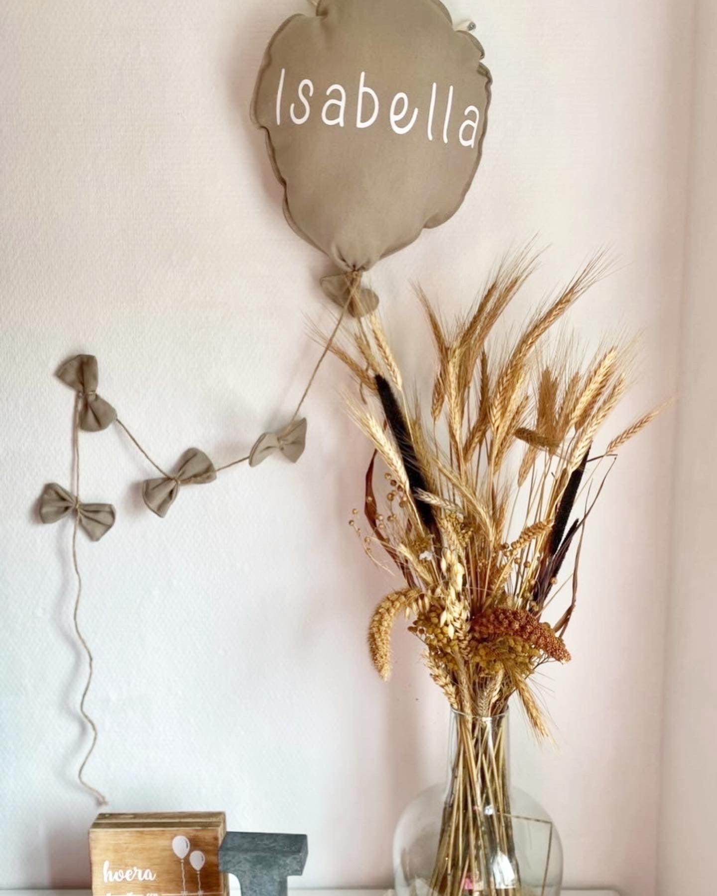 Geboorteballon beige