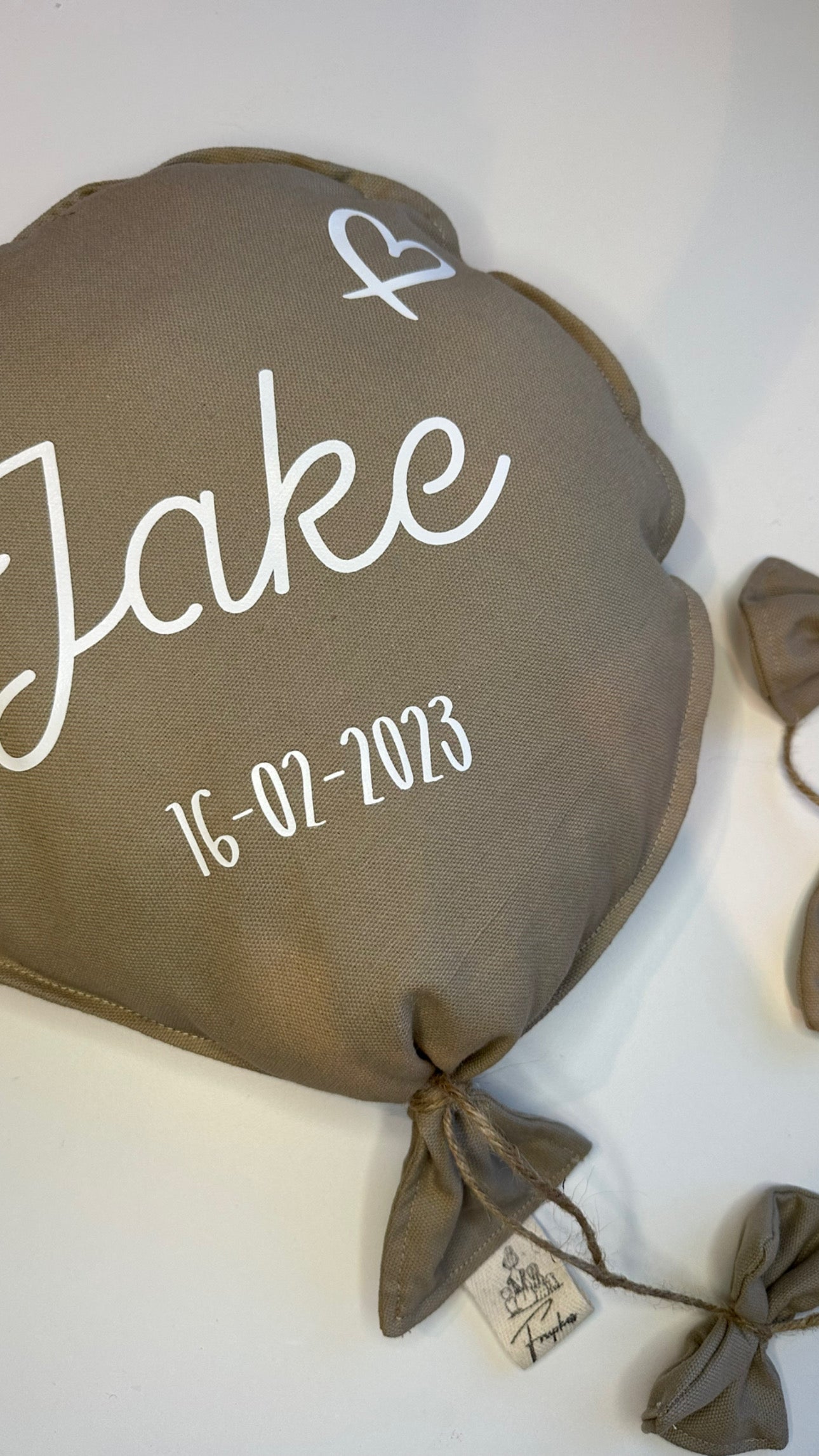 Geboorteballon beige