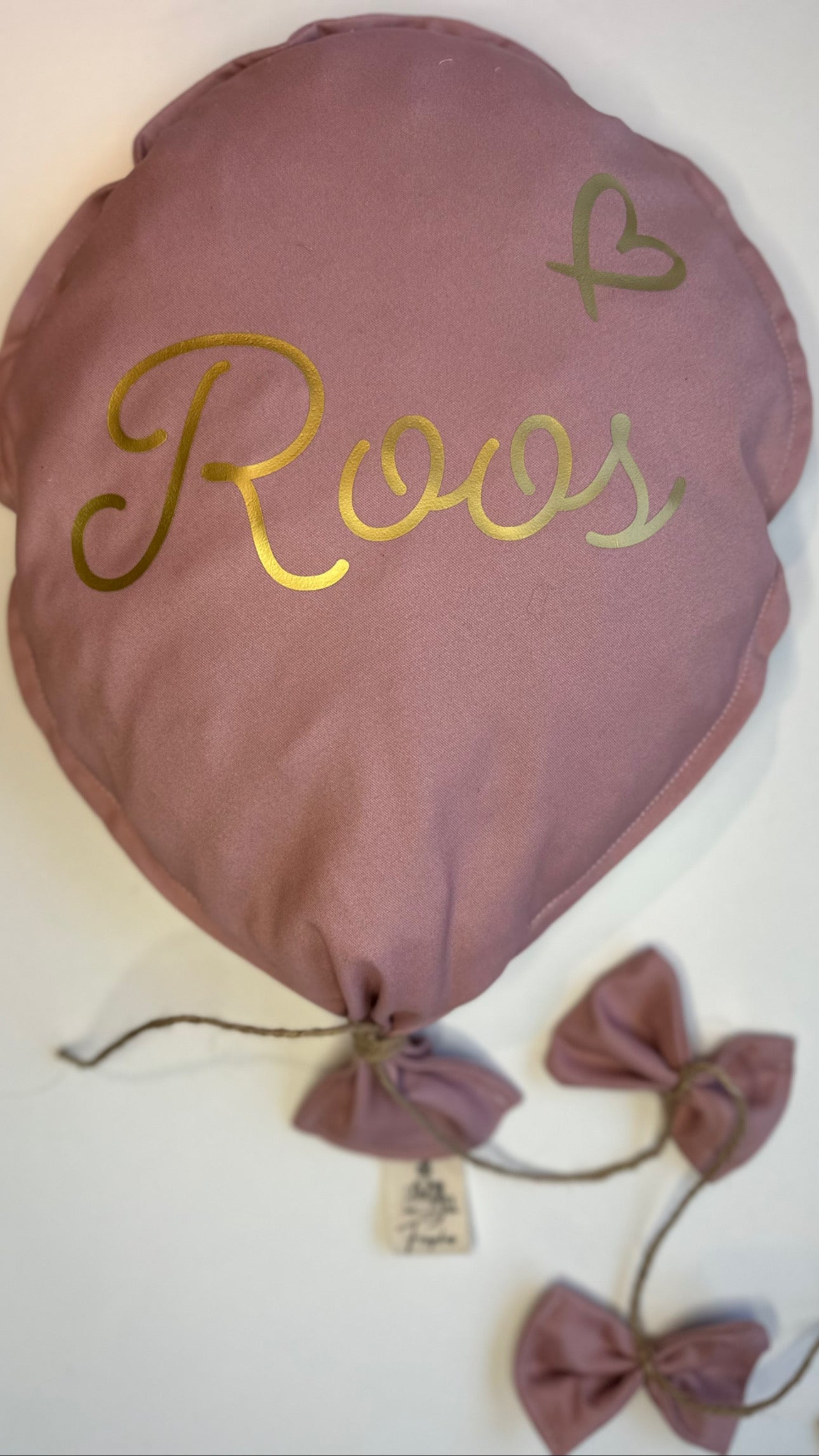 Geboorteballon oudroze