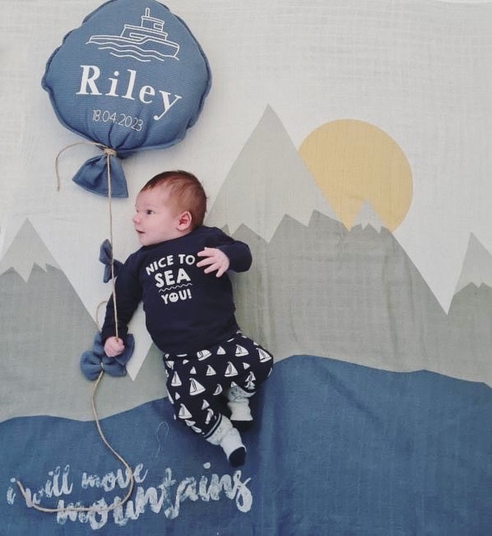 Geboorteballon in kleur naar wens