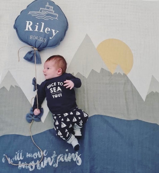 Geboorteballon in kleur naar wens