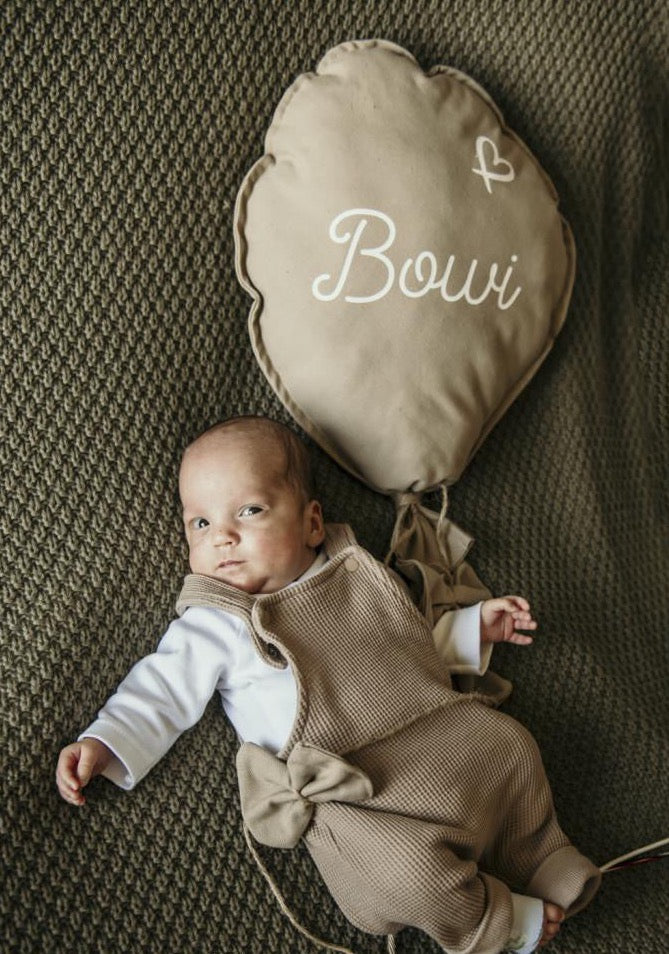 Geboorteballon beige