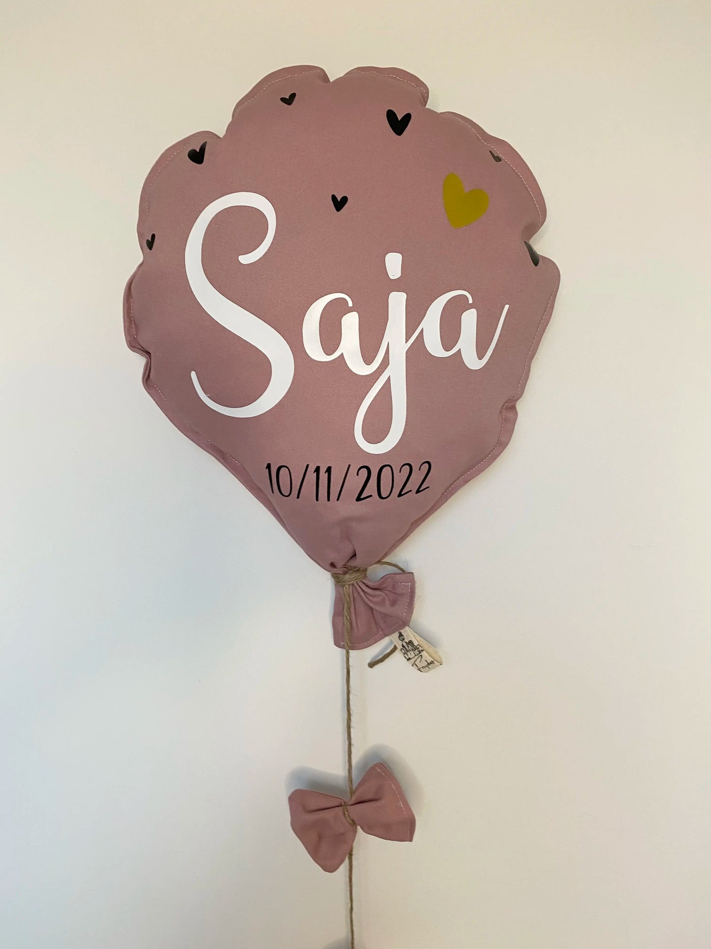 Geboorteballon oudroze