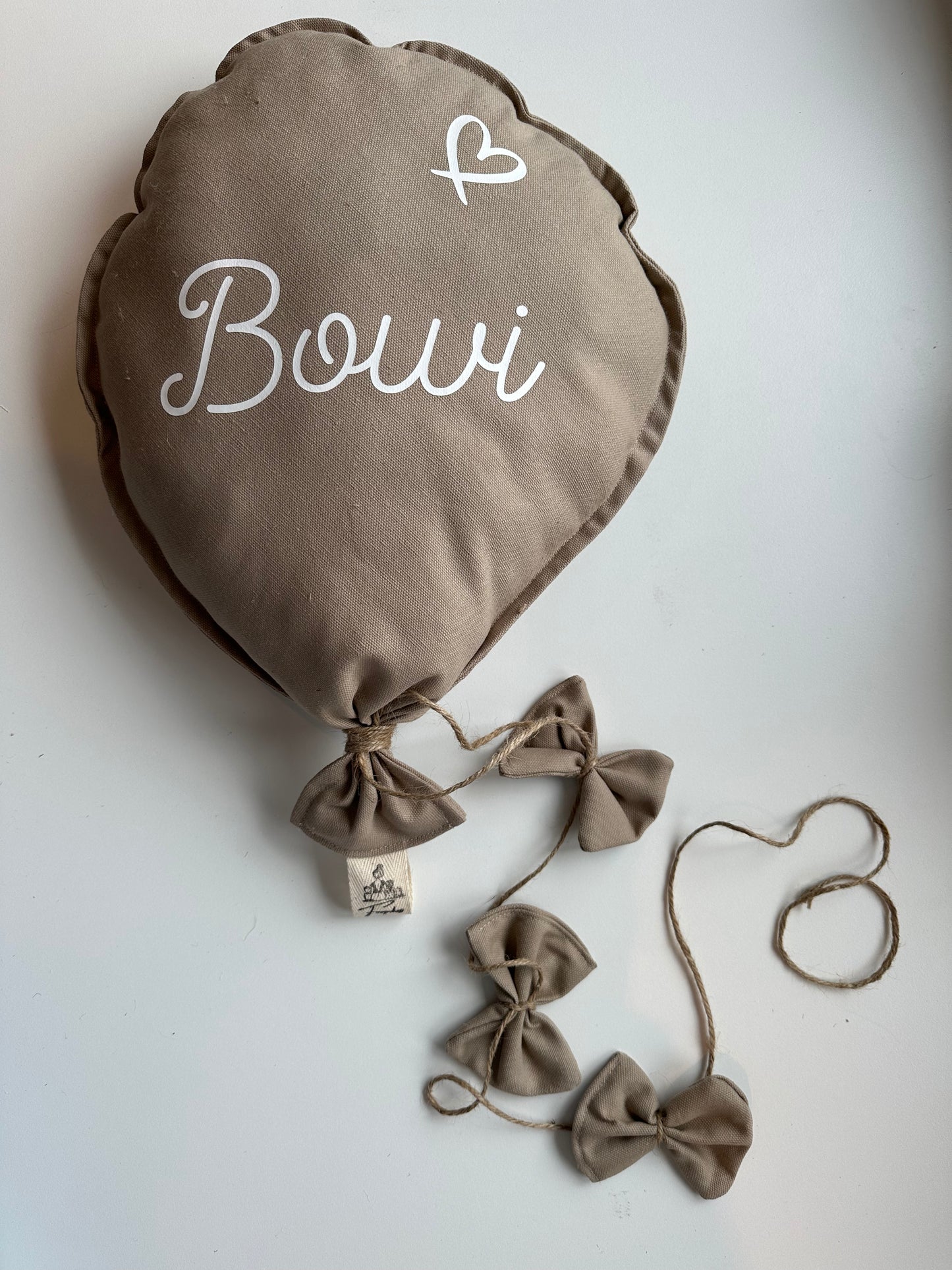 Geboorteballon beige